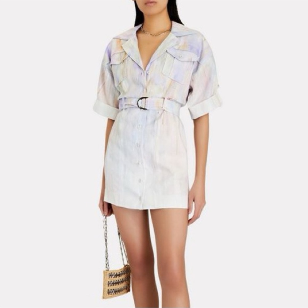Zimmermann | Rhythmic Belted Linen Dress